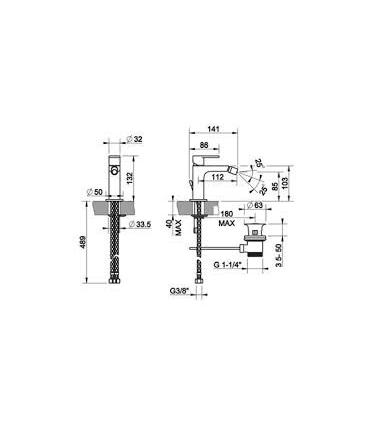 Miscelatore bidet Gessi Via Manzoni 38607