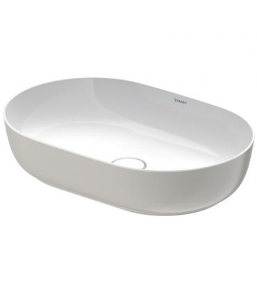 Lavabo sur pied Duravit collection Luv sans plan robinets