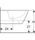 Bidet sospeso Geberit serie Smyle 500.209.01.1 bianco