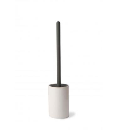 Toilet brush holder, Lineabeta, collection Baston, model 5024, ceramic e silicone