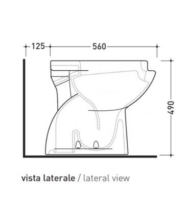 vaso wc-bidet ergonomico multifunzione Flaminia Disabili art.G1007