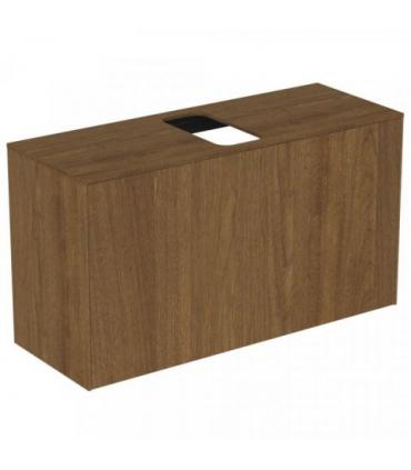 Slim veneered cabinet for Ideal Standard washbasin, Conca series