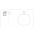 Towel ring Gessi Rettangolo series