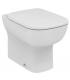 IDEAL STANDARD Floor standing toilet back to wall with soft close seat collection Esedra