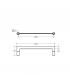 Porta salviette lineare Lineabeta Strika inox lucido art.52957