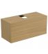 Ideal Standard meuble sous-vasque 2 tiroirs en placage de bois Conca