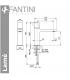 miscelatore lavabo monoforo Fantini serie Lame'