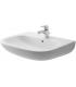 Lavabo monoforo Duravit, collezione D-Code, ceramica bianco