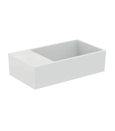 Lavamani da appoggio o sospeso sinistro Ideal Standard Extra T3919 senza foro