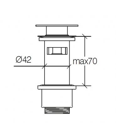 Piletta, Lineabeta, Serie Busi e Cane, Modello 53992, ottone cromato