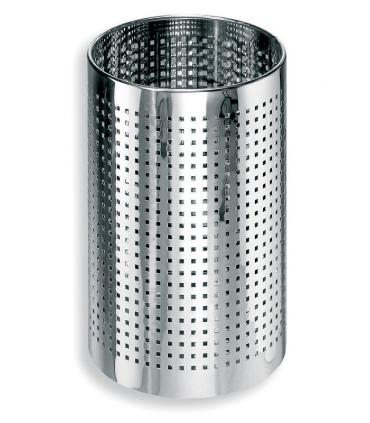 Bathroom dustbin, Lineabeta, collection Basket, model 5349, stainless steel/polish