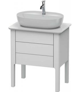 Base lavabo sur le sol, Duravit collection Luv 2 tiroirs