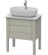 Base lavabo sur le sol, Duravit collection Luv 2 tiroirs