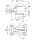 Miscelatore a parete bocca lunga per lavabo Grohe serie euroeco art.32