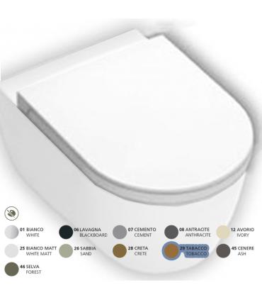 HATRIA Toilet seat made of resin soft close collection Fusion