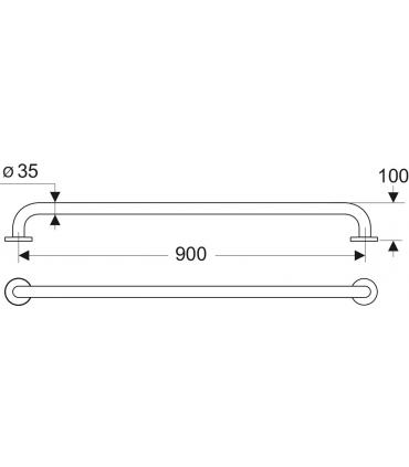 MAIA S6461AC POIGNEE CM.120 BLANC