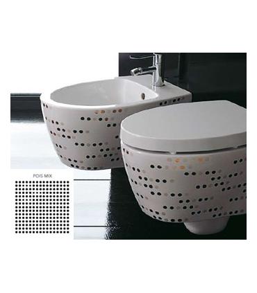 Vaso wc sospeso, Simas serie LFT Spazio con brida