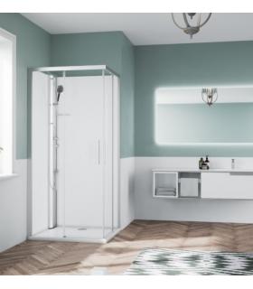 Cabina doccia doppio scorrevole standard Novellini Glax 1 2.0 A sx