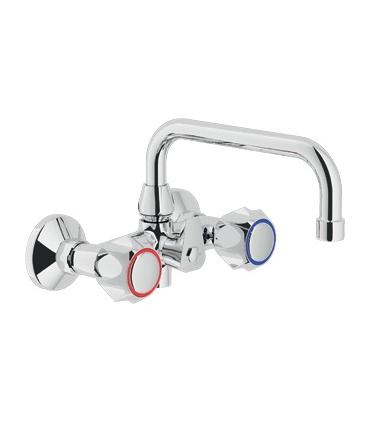 External mixer for sink with raised spout, Nobili nuova flora