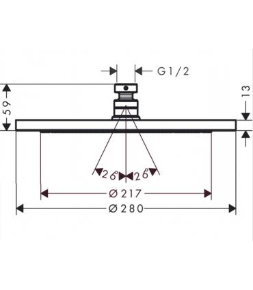Hansgrohe Croma 280 overhead shower