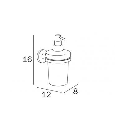 Dispenser sapone INDA collezione One a parete 8x12x16 cm art.A24120