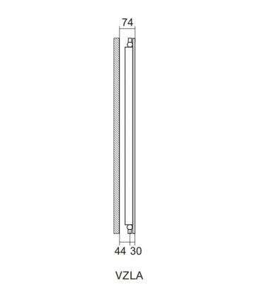 Radiatore verticale Zehnder Arteplano versione alettata