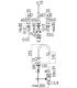 Batteria per lavabo 3 fori Nobili serie Lira con scarico