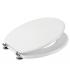 Sedile Colbam con cerniere cromo Ceramica Dolomite Perla 14145.