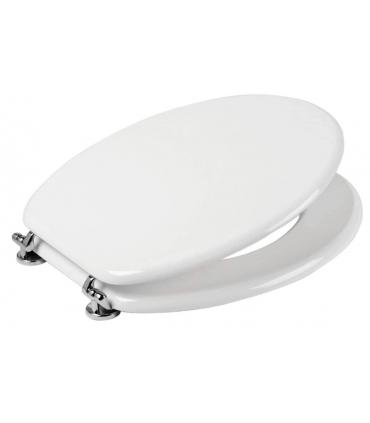 Sedile Colbam con cerniere cromo Ceramica Dolomite Perla 14145.