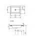 Lavabo da incasso sopra piano squadrato Ideal Standard Strada