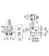 Thermostatic shower built in mixer Nobili Carlos Primero