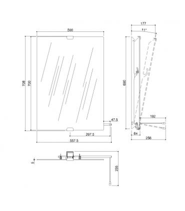 Miroir inclinable Ponte Giulio F47JPS02