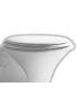 Toilet seat made of resin soft close HATRIA collection Sculture