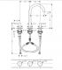 Miscelatore lavabo a tre fori Axor One 48050