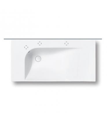 Wall hung washbasin 100 cm without holes collection Grandangle