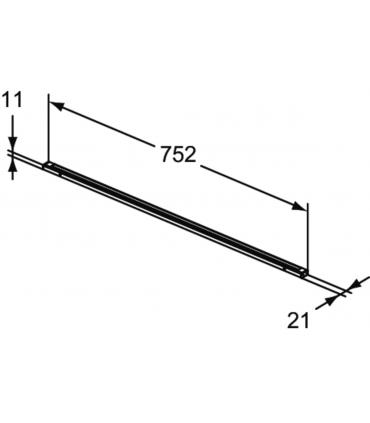 Luce a LED a barra Ideal Standard serie Conca