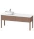 Base lavabo sur le sol pour lavabo à gauche, Duravit collection Luv 2 tiroirs