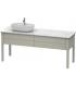 Base lavabo sur le sol pour lavabo à gauche, Duravit collection Luv 2 tiroirs