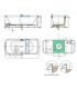 Novellini Divina F built-in bathtub matt white 180x80