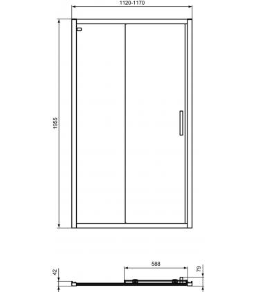 Porta scorrevole Ideal standard Connect 2 /PSC