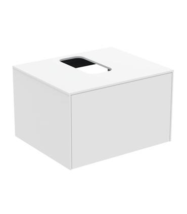 Lacquered washbasin cabinet with one drawer, Ideal Standard Conca