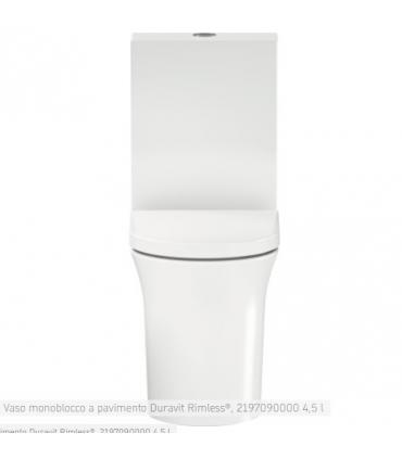 WC monobloc Duravit, série White Tulip 219709, avec émail hygiénique