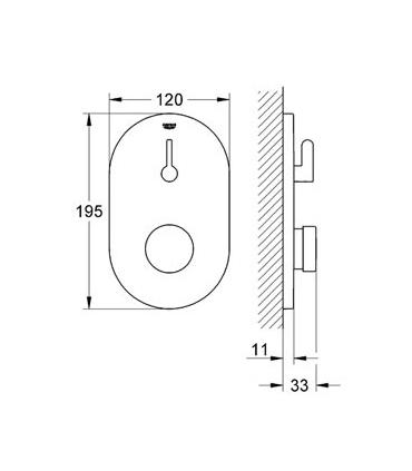 Miscelatore doccia temporizzato a incasso Grohe Eurosmart Cosmopolitan