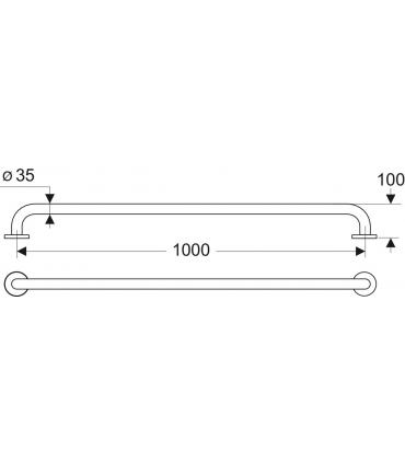 MAIA S6461AC HANDLE CM.120 WHITE