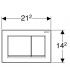 OMEGA30 2-BUTTON PLATE SAT / CR / SAT