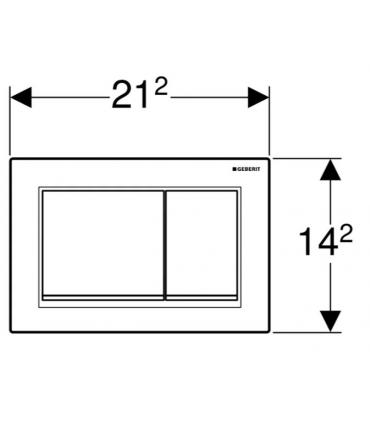 OMEGA30 2-BUTTON PLATE SAT / CR / SAT