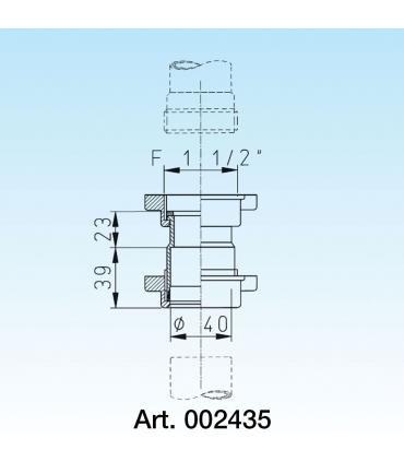 ADAPTATEUR POUR TUYAUX LIRA DN40