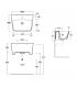 Washbasin wall mounted monphole profondo, Simas Degrade'