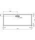 Ideal Standard Ultraflat New rectangular shower tray