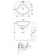 Simas Spazio Lft24 countertop or wall-hung washbasin 60 Oval